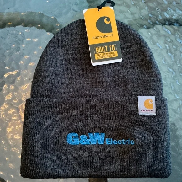 Carhartt Cuffed Beanie Charcoal Heather Gray NWT - Picture 1 of 8